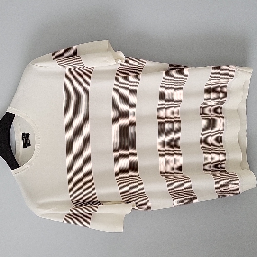 Massimo Dutti Short Sleeve Knit Sweater - Picture 2 of 7